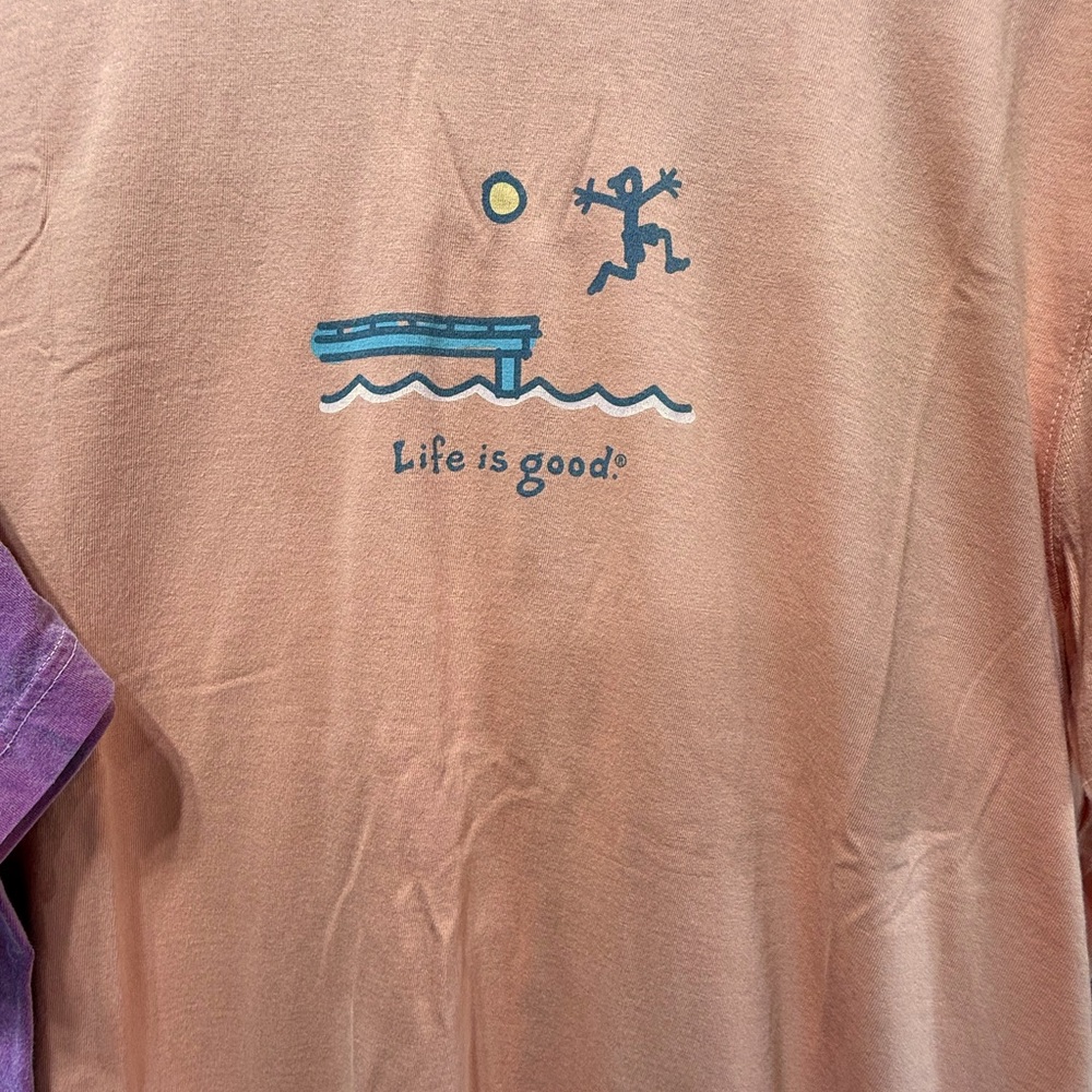 Life Is Good Tees - Red and Orange - for men or women - Picture 3 of 8